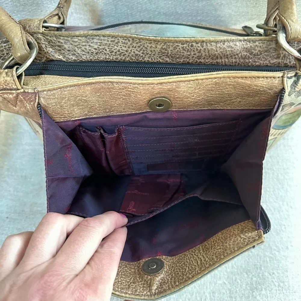 Anuschka Hand Painted Organizer Tote